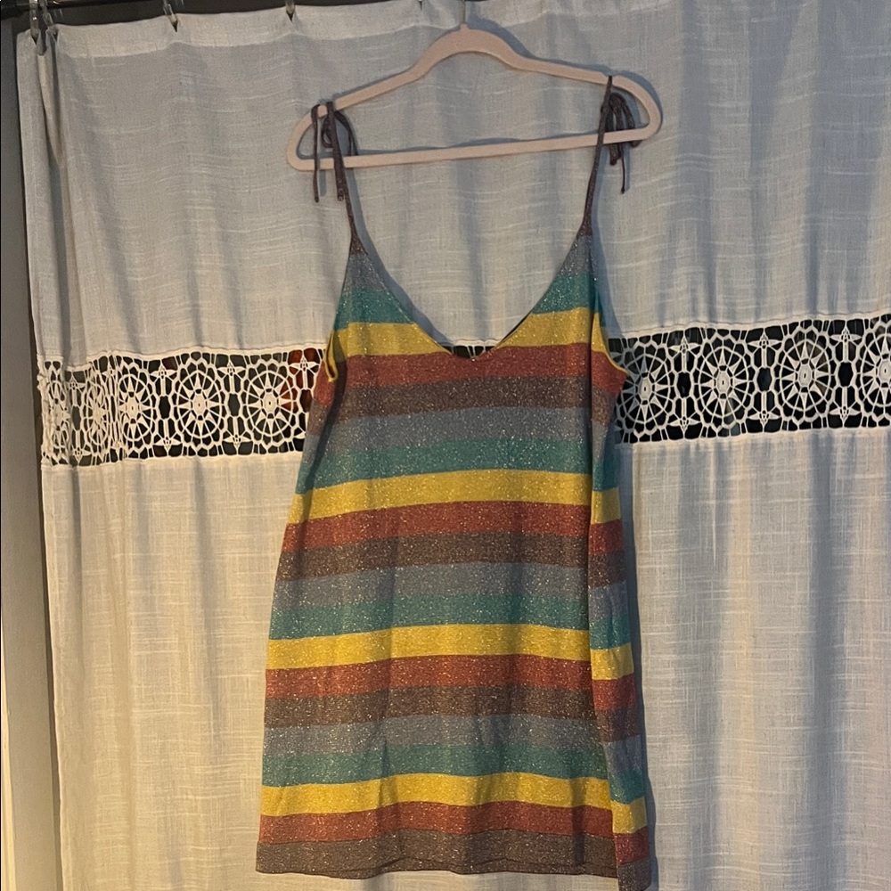 Modcloth Sparkle Rainbow Top